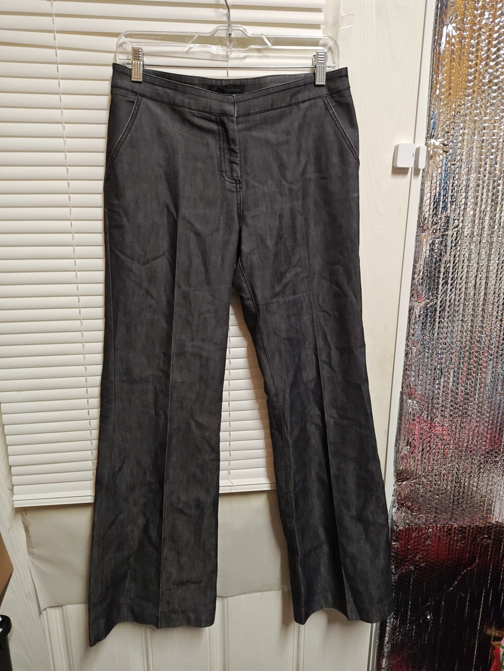 Kenneth Cole New York Women's Dark Gray Wide-Leg Pants